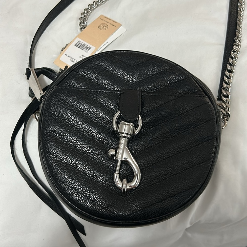 Rebecca Minkoff Black leather crossbody bag. Brand new with tags.
